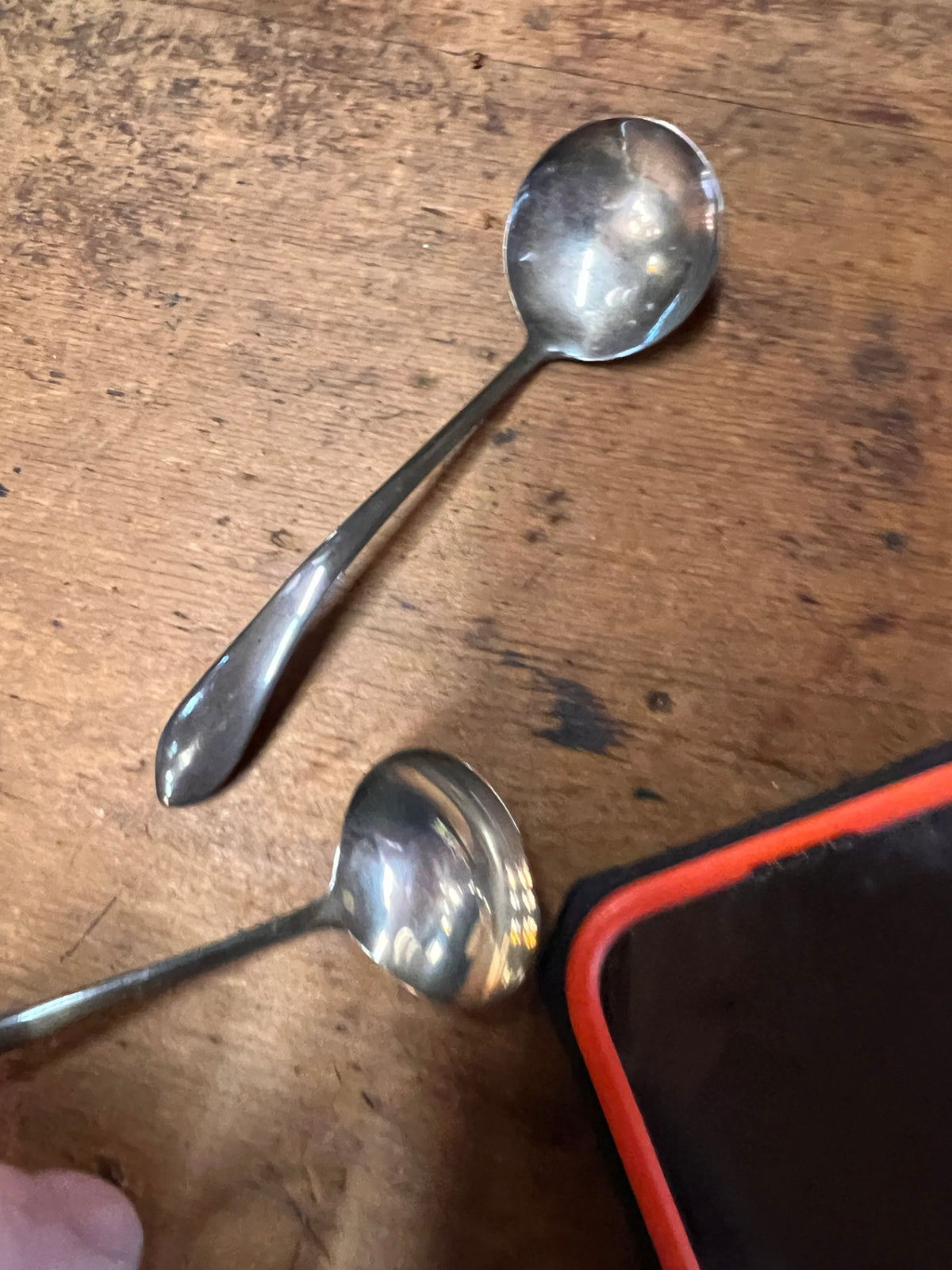 Vintage Sterling Silver Small Serving Spoon – Deep Oval Bowl – 17.4 Grams