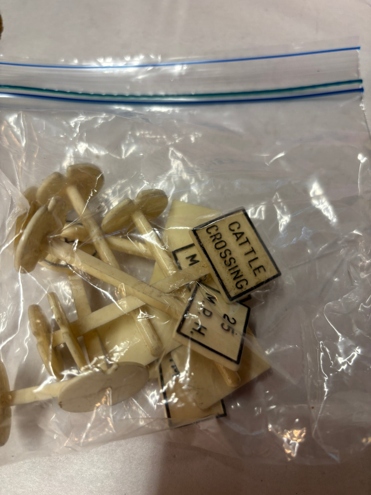 Assorted Plastic Railroad Signs 9