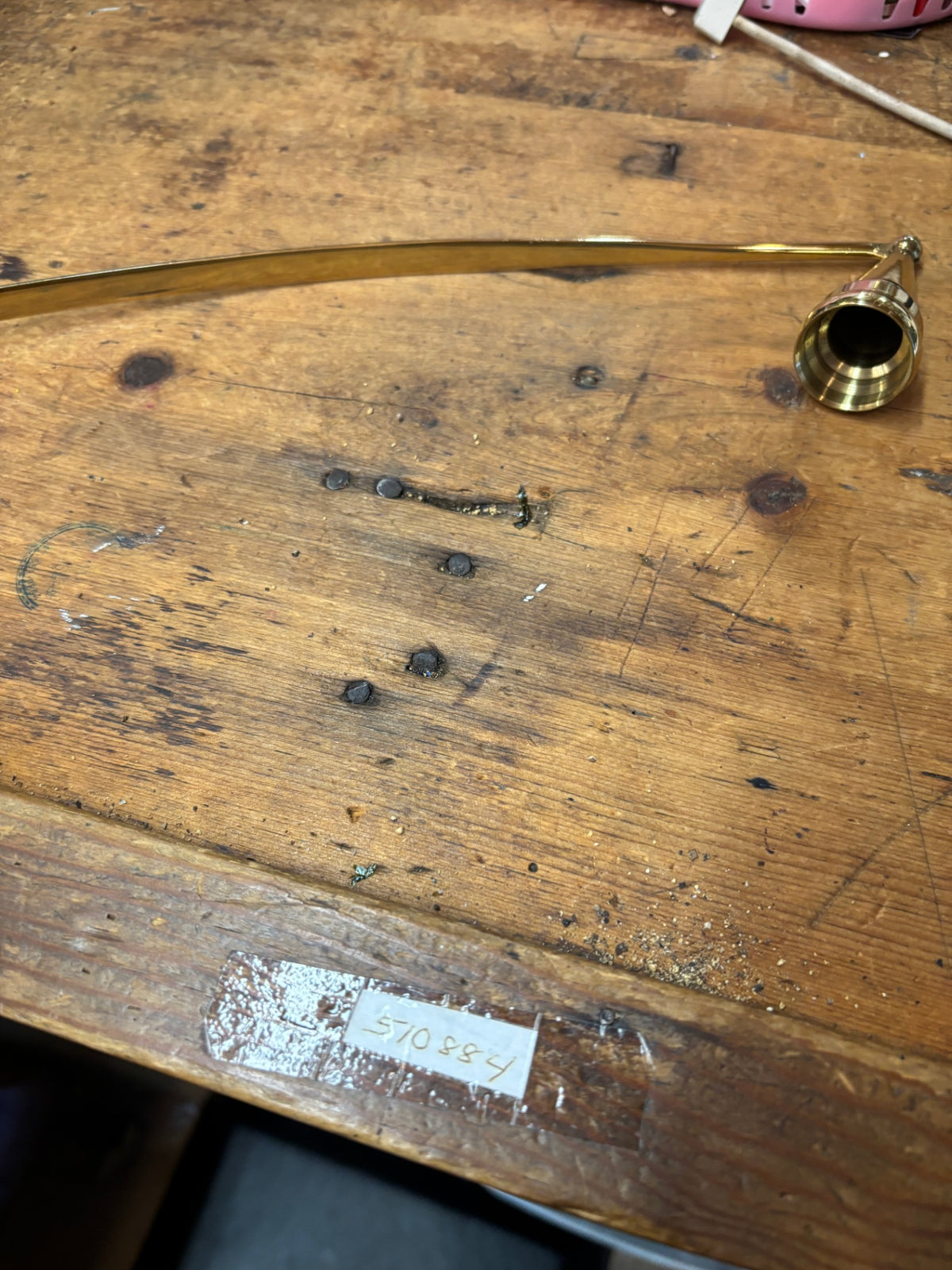 Vintage Solid Brass Candle Snuffer with Handle 