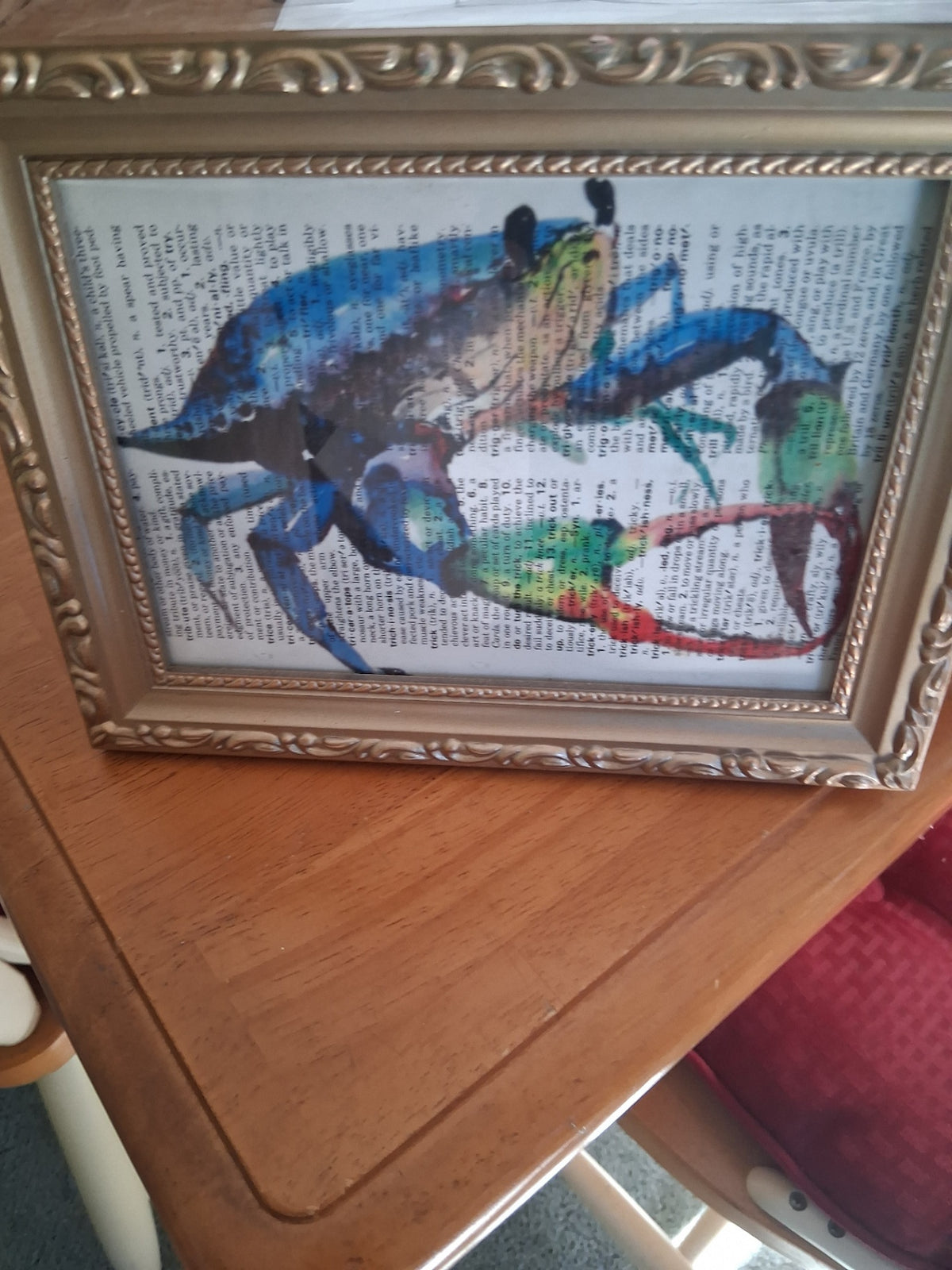Crab pic on dictionary dsc