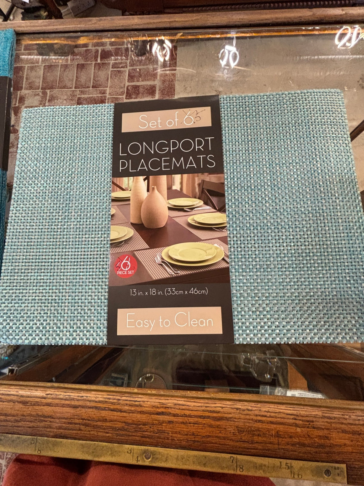 Set of 5 Longport Woven Vinyl Placemats