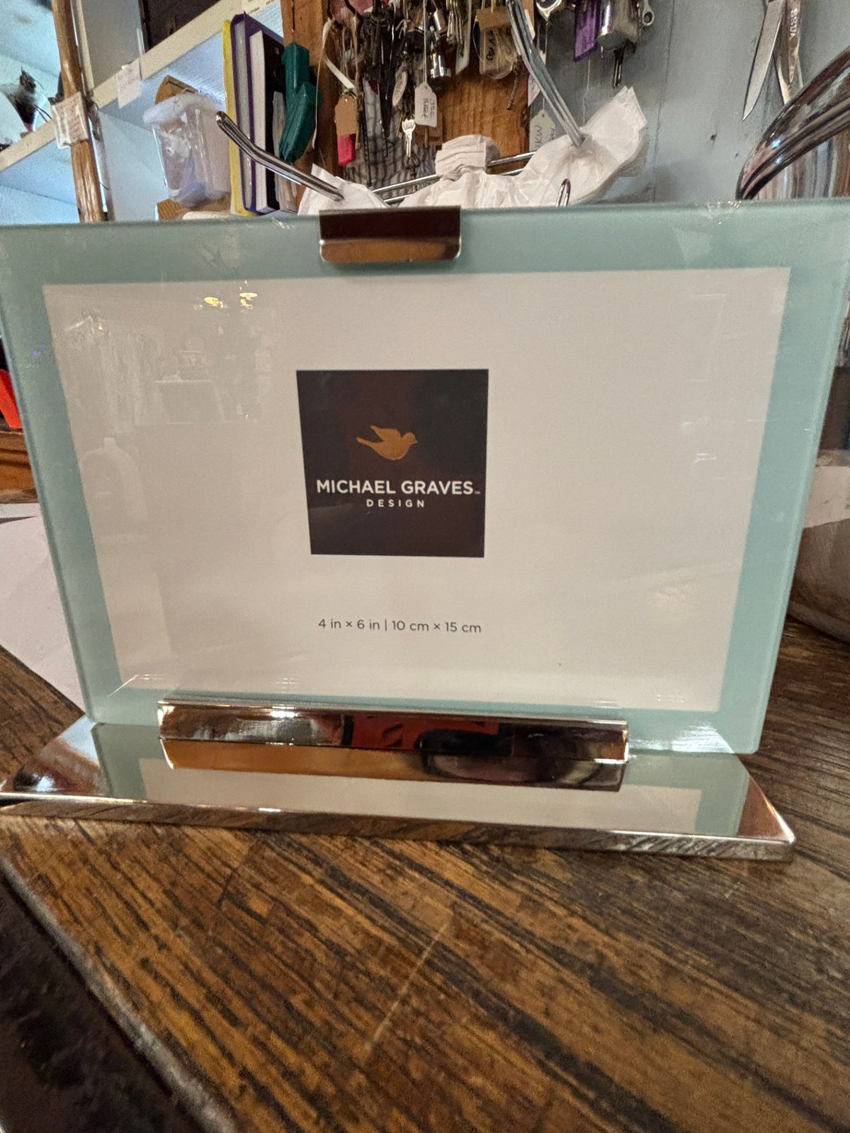 Michael Graves Design Double-Sided Metal Clip Photo Frame