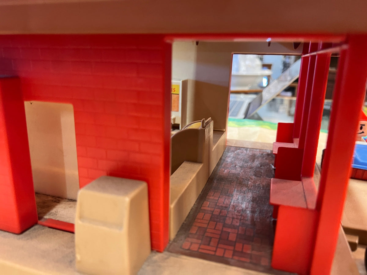 Vintage McDonald's Restaurant Playset with Golden Arches Sign, Vehicles & Accessories