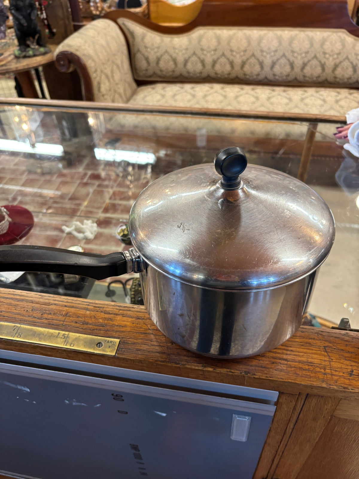 Vintage Revere Ware 3 Quart Saucepan with Lid