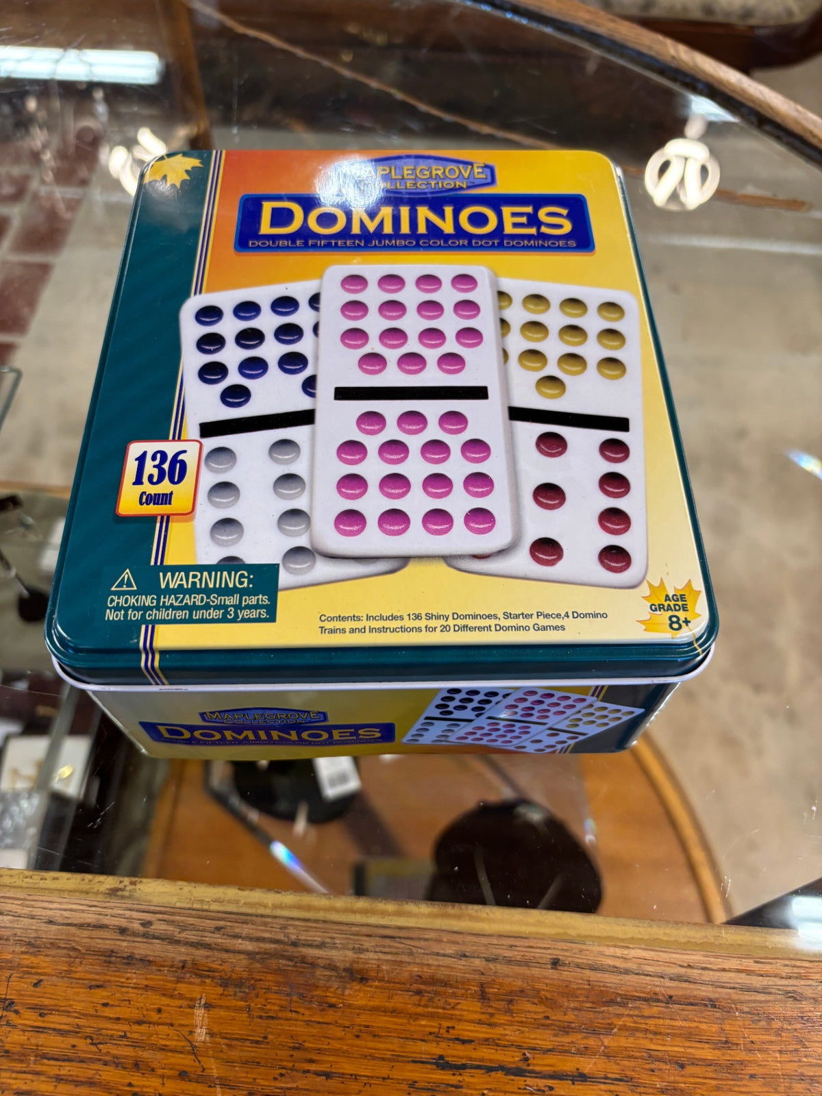 Collectors Dominoes 136 Shiny Color Dot Dominoes