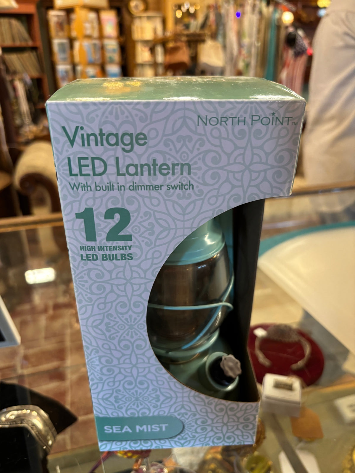 150-Lumen Vintage Horizon Haze Battery Operated 12 LED Lantern