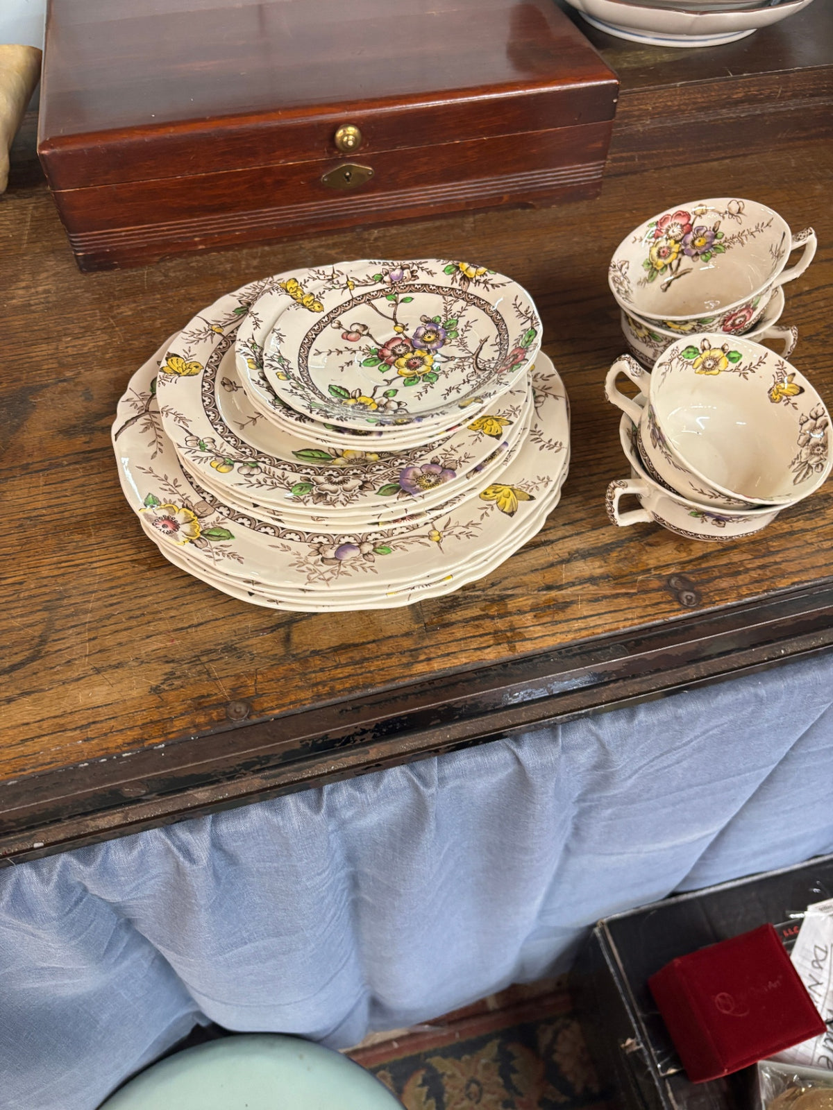 Vintage Alfred Meakin Medway Floral Ironstone Dinnerware Set – England