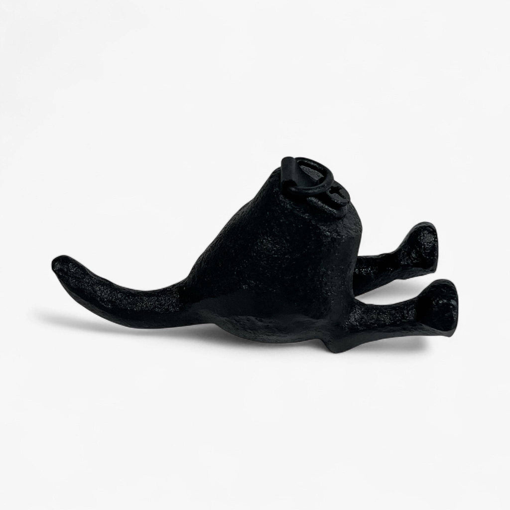 Dog Tail Wall Hook Cast Iron Rustic Home Decor