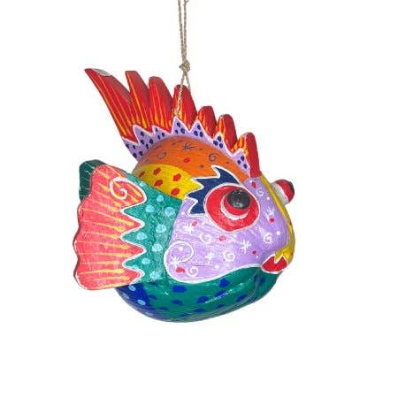 Abstract Fish Coconut Statue-N-2499-F-AB-S