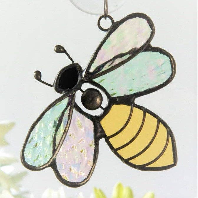 Stained Glass Suncatcher Bee | J Devlin Art Ornament