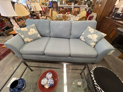 Sofa Light Gray and blue Fabric