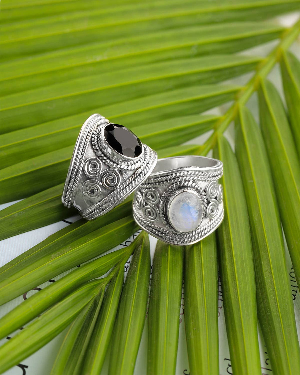 Rainbow Moonstone Gemstone Solid 925 Sterling Silver Ring: 10