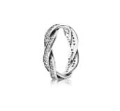 3 54mm/US Size 7 925 Sterling Silver Artificial Diamond Round Rings