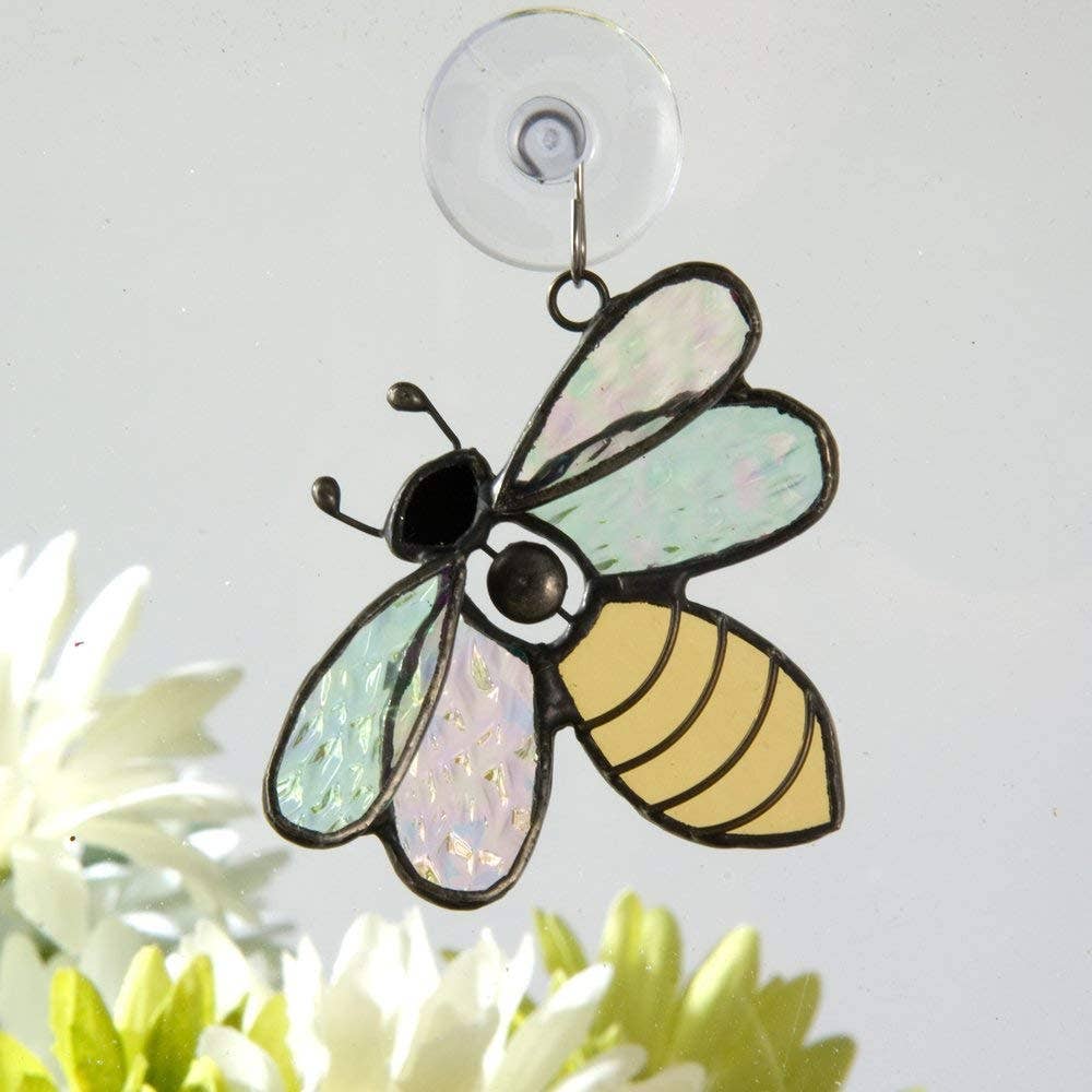 Stained Glass Suncatcher Bee | J Devlin Art Ornament