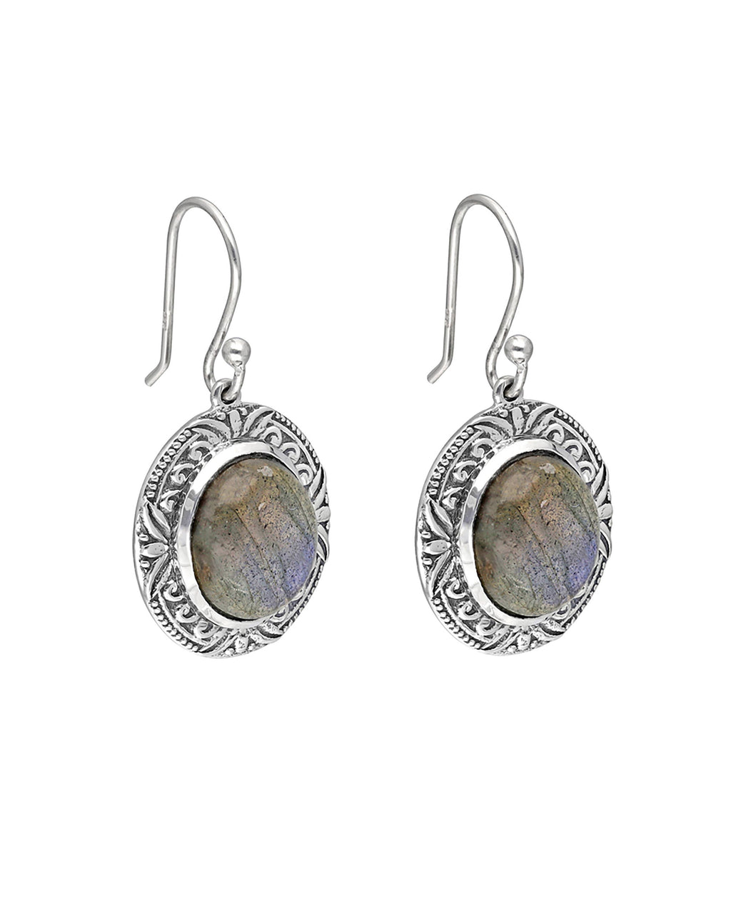 Sterling Silver Labradorite Gemstone Earring