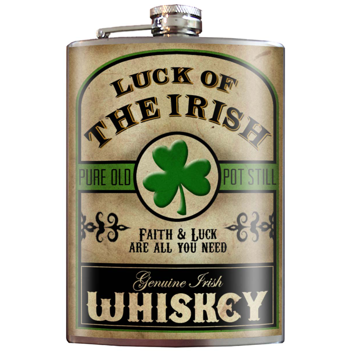 Flask - Luck of The Irish, St. Patrick's Day