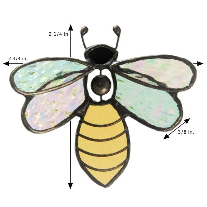 Stained Glass Suncatcher Bee | J Devlin Art Ornament