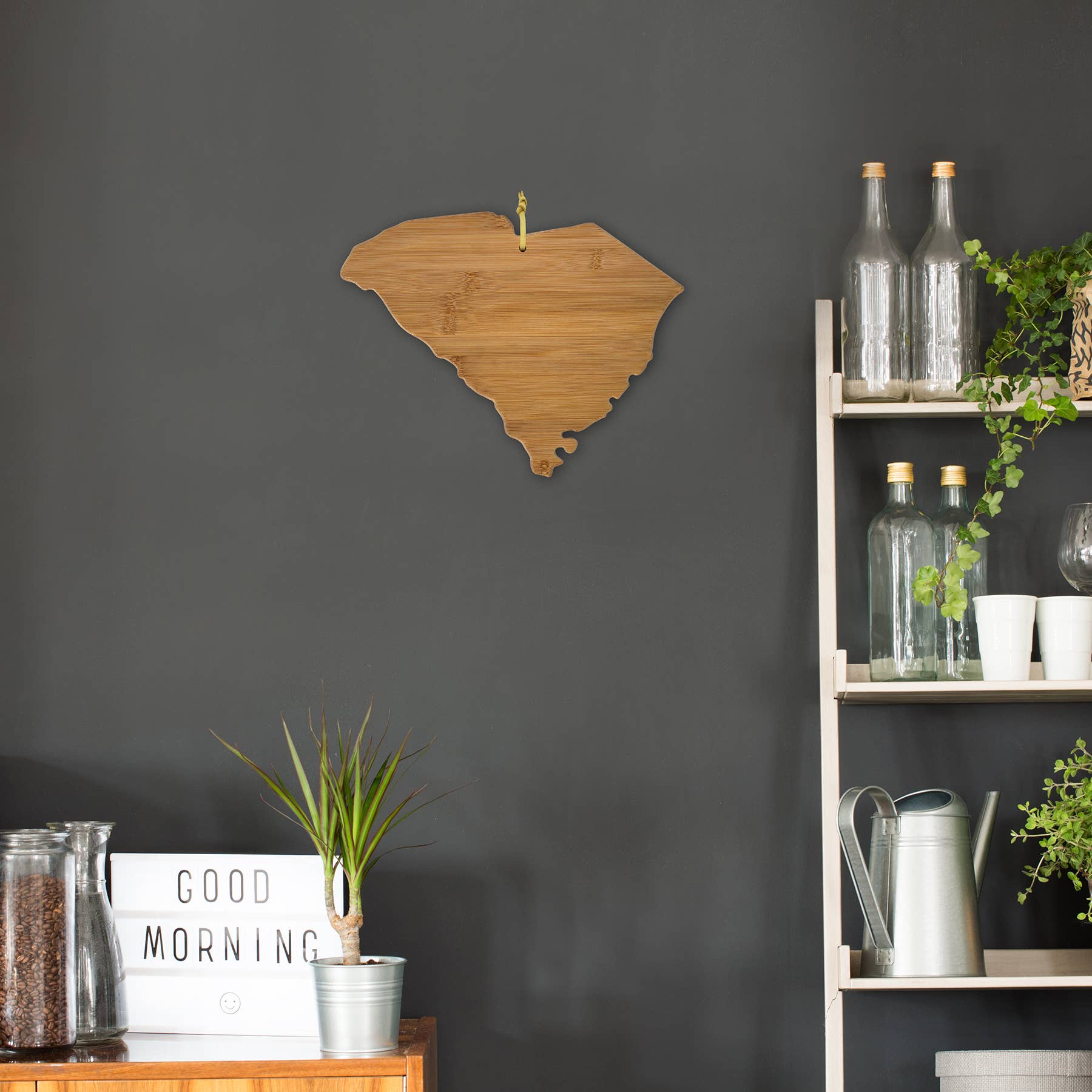 South Carolina State-Shaped Bamboo Serving & Cutting Board