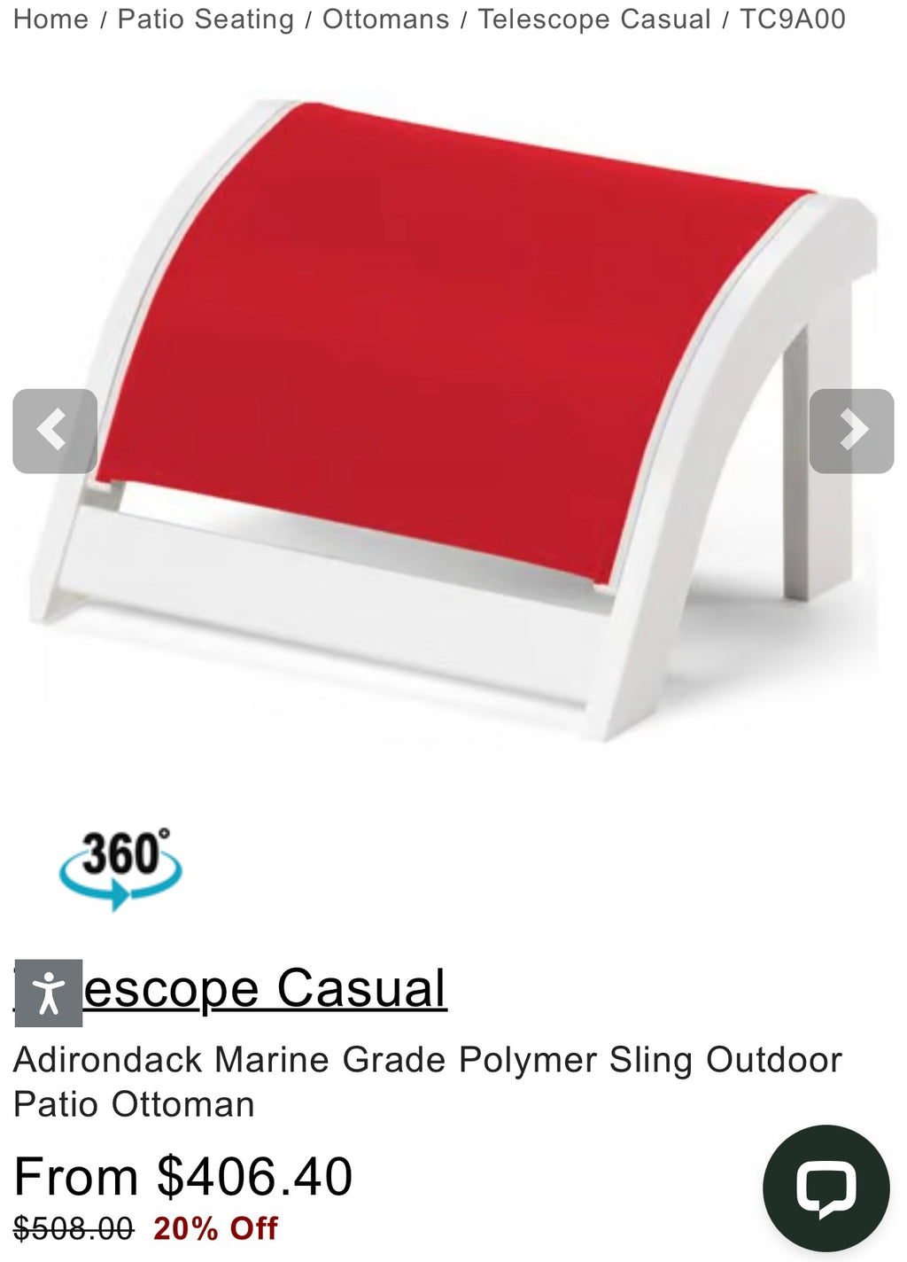 Telescope Casual Adirondack Chair’s