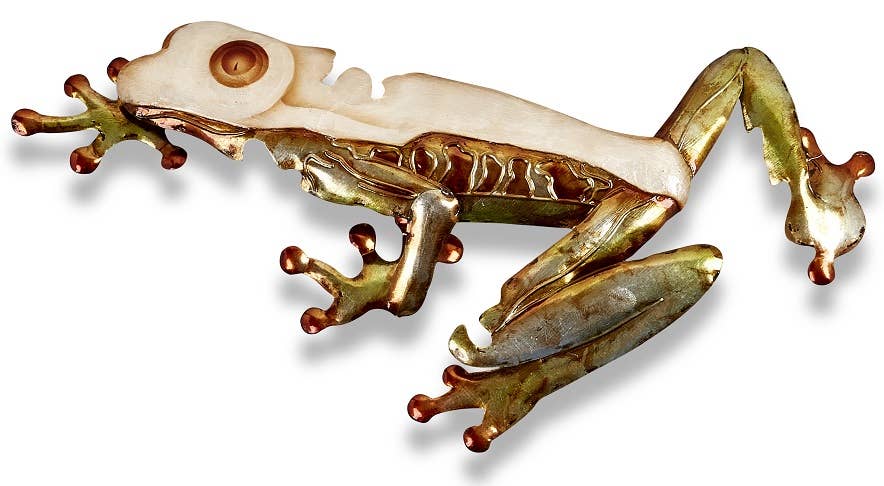 Torn Metal Wall Décor - Tree Frog-TORN-07F