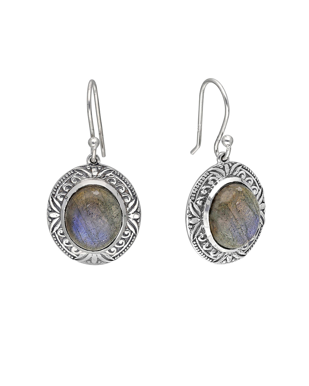 Sterling Silver Labradorite Gemstone Earring