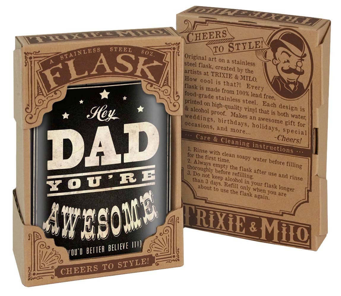 Flask - Awesome Dad , Father's Day