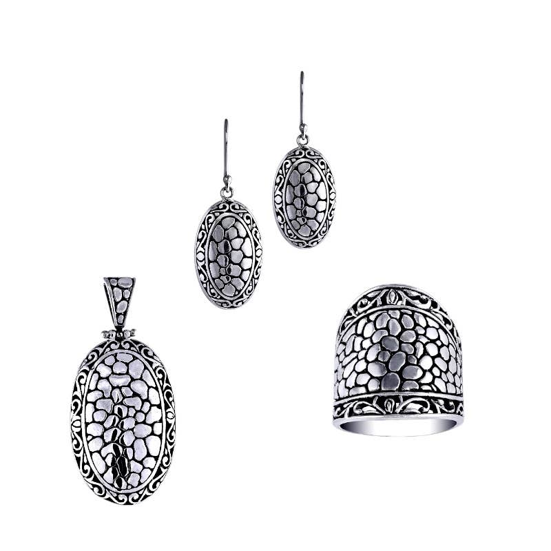 Sterling Silver Earrings – Batu Collection by Kamaron Bali