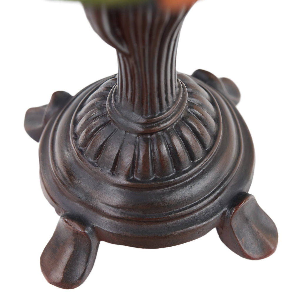 12" Sunflower Blossoms Tiffany Candlestick Accent Lamp