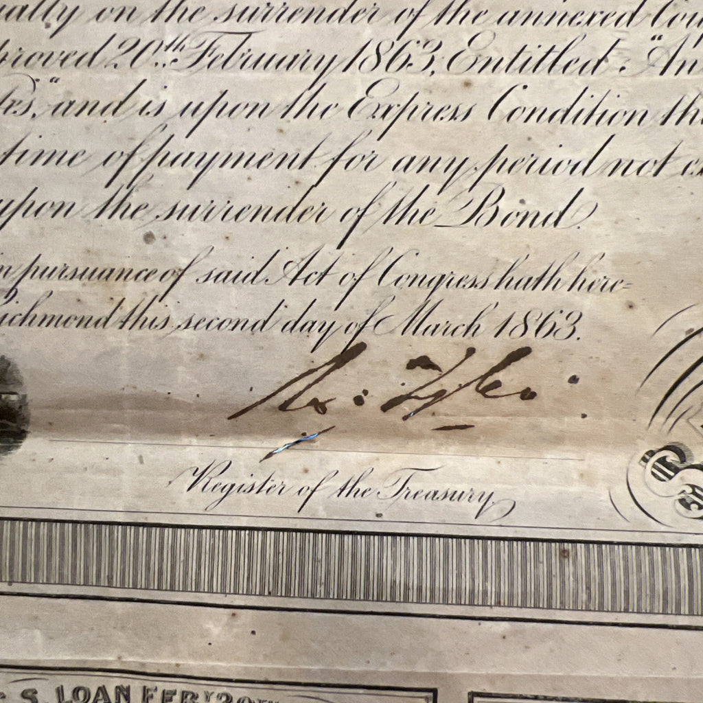 Confederate States Of America Bond $500