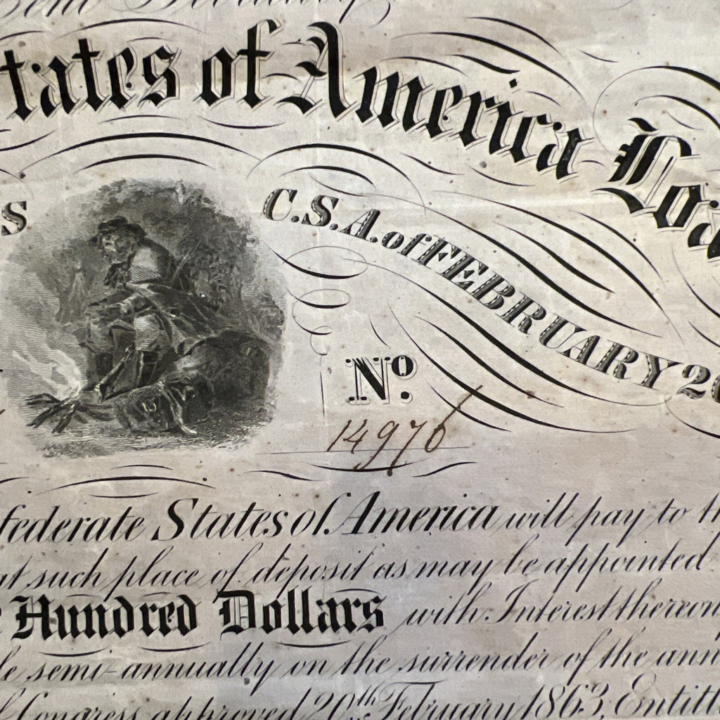 Confederate States Of America Bond $500