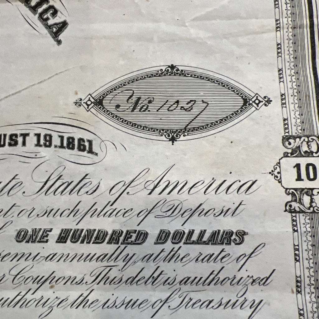 Confederate States Of America $100 