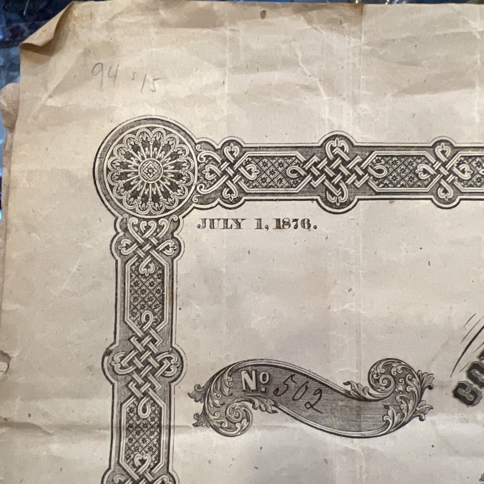 Confederate States Of America $1,000 Bond