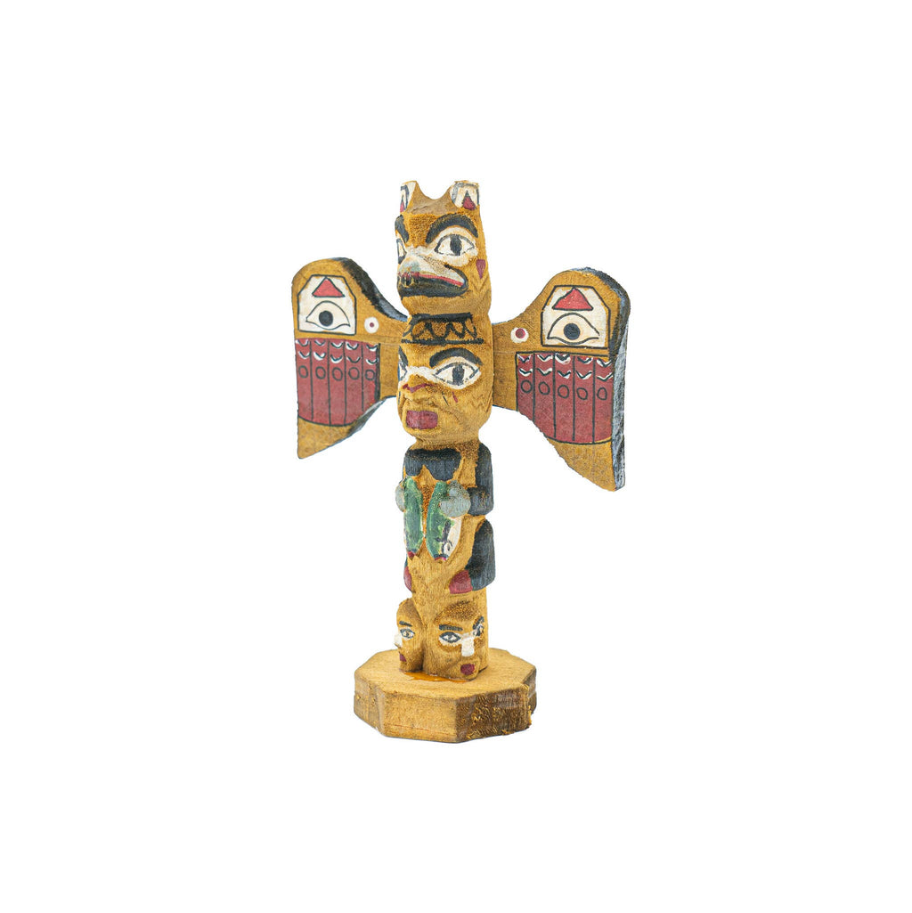 Hand Carved Wooden Totems: Style 3