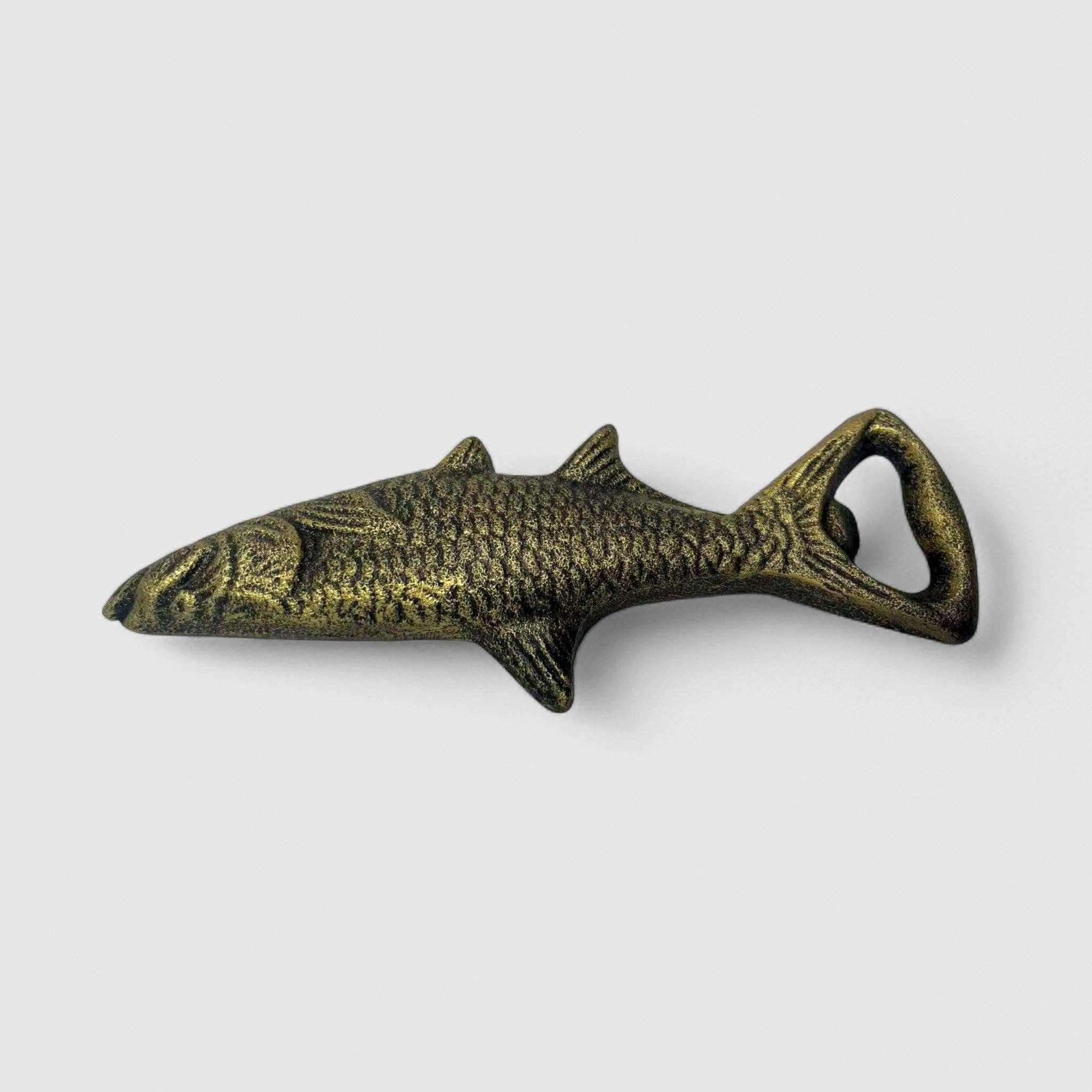 Fish Bottle Opener, Cast Iron Nautical Bar Kitchen Tool