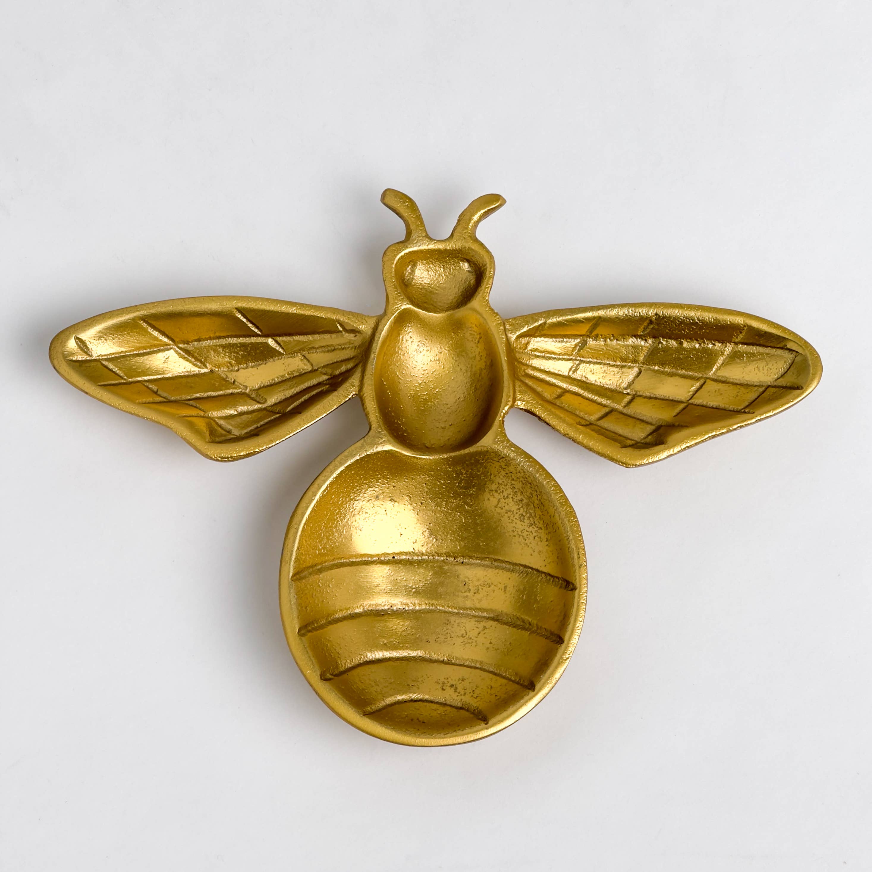 Bee Shaped Gold Textured Tray