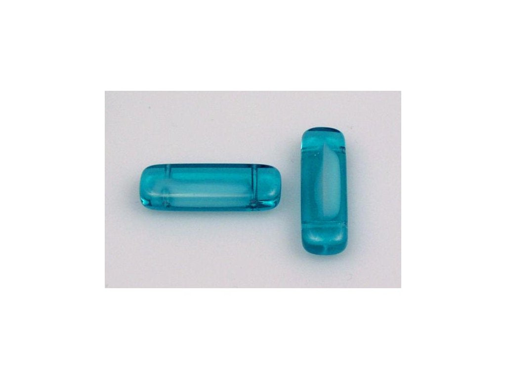 2-hole Flat Rectangle Beads, 6628, Glass, Czech Republic