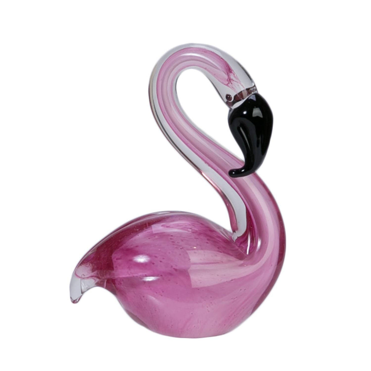 Flamingo Art Glass Decorative Figurine