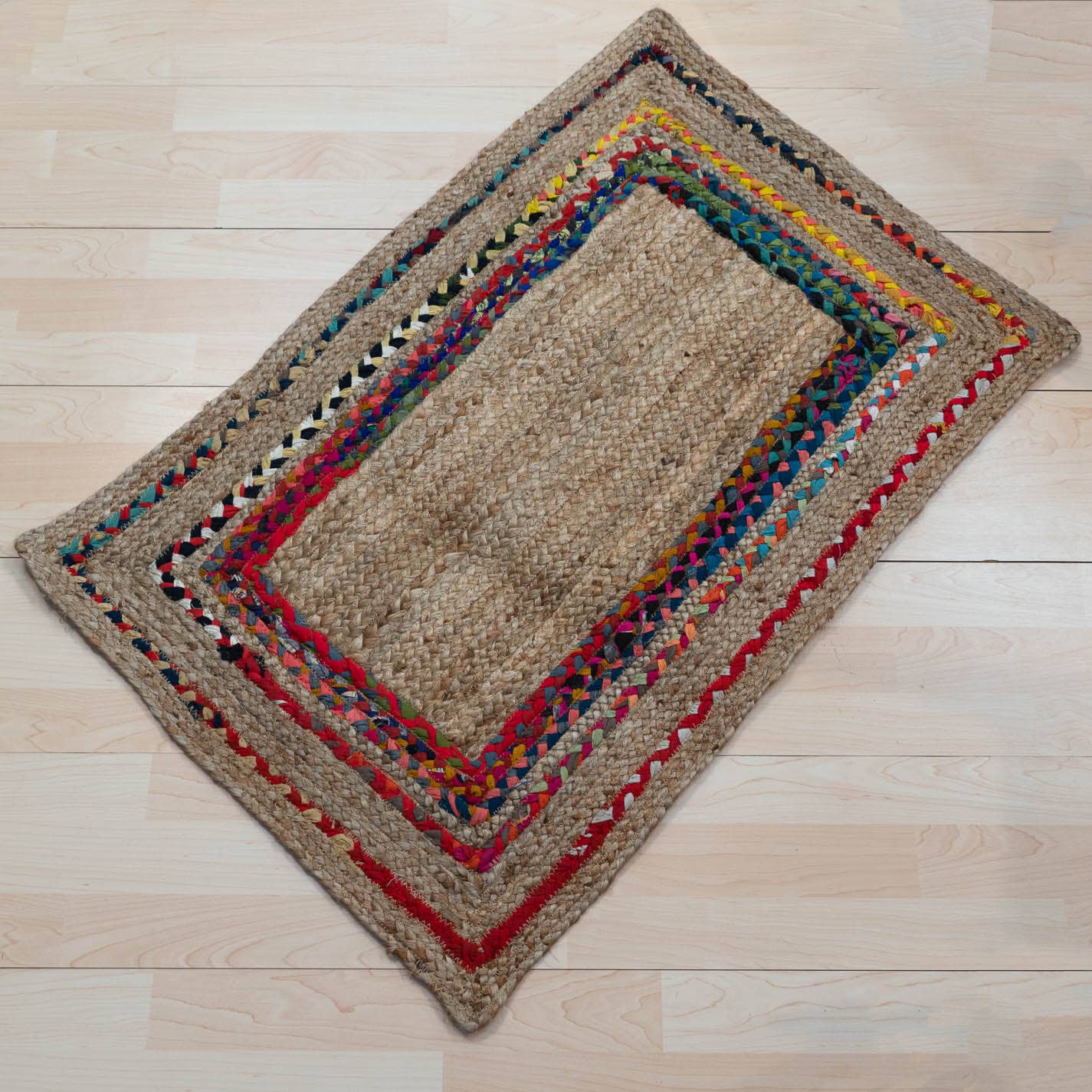 Eco Jute Border Rectangular Rug