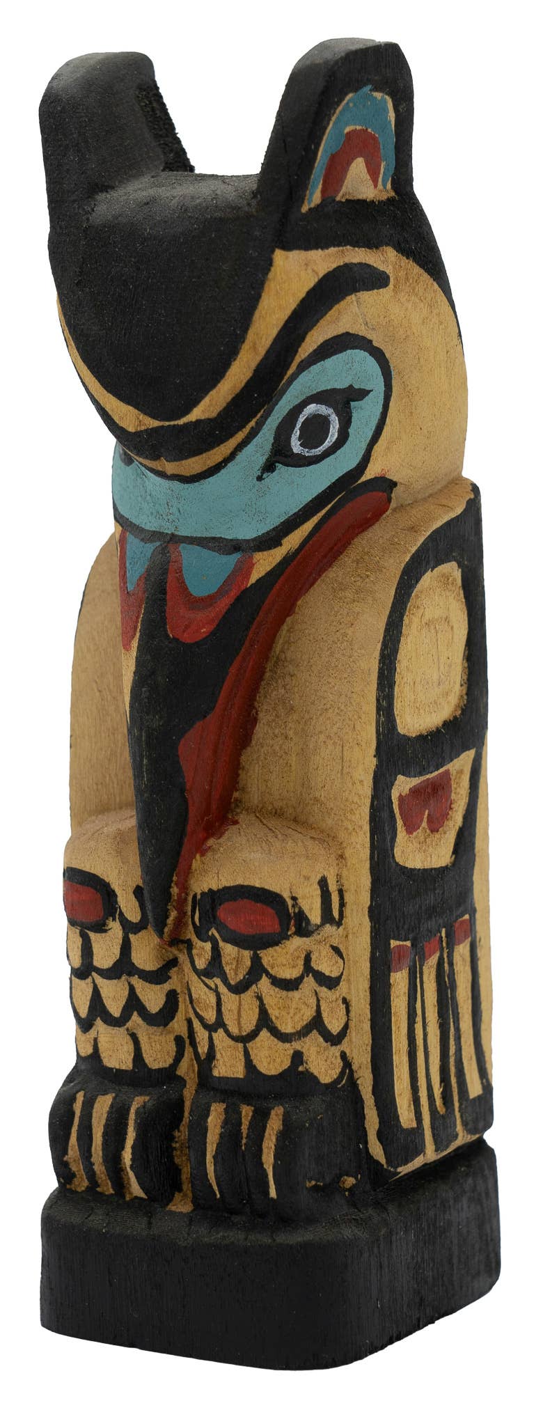 Hand Carved Wooden Totems: Style 4