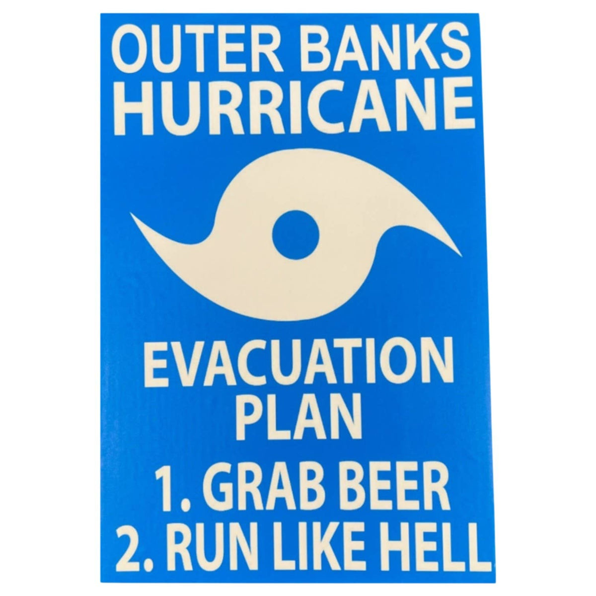 Hurricane Wood Sign - 12"X16" Rectangular Sign-N-1218-CANE