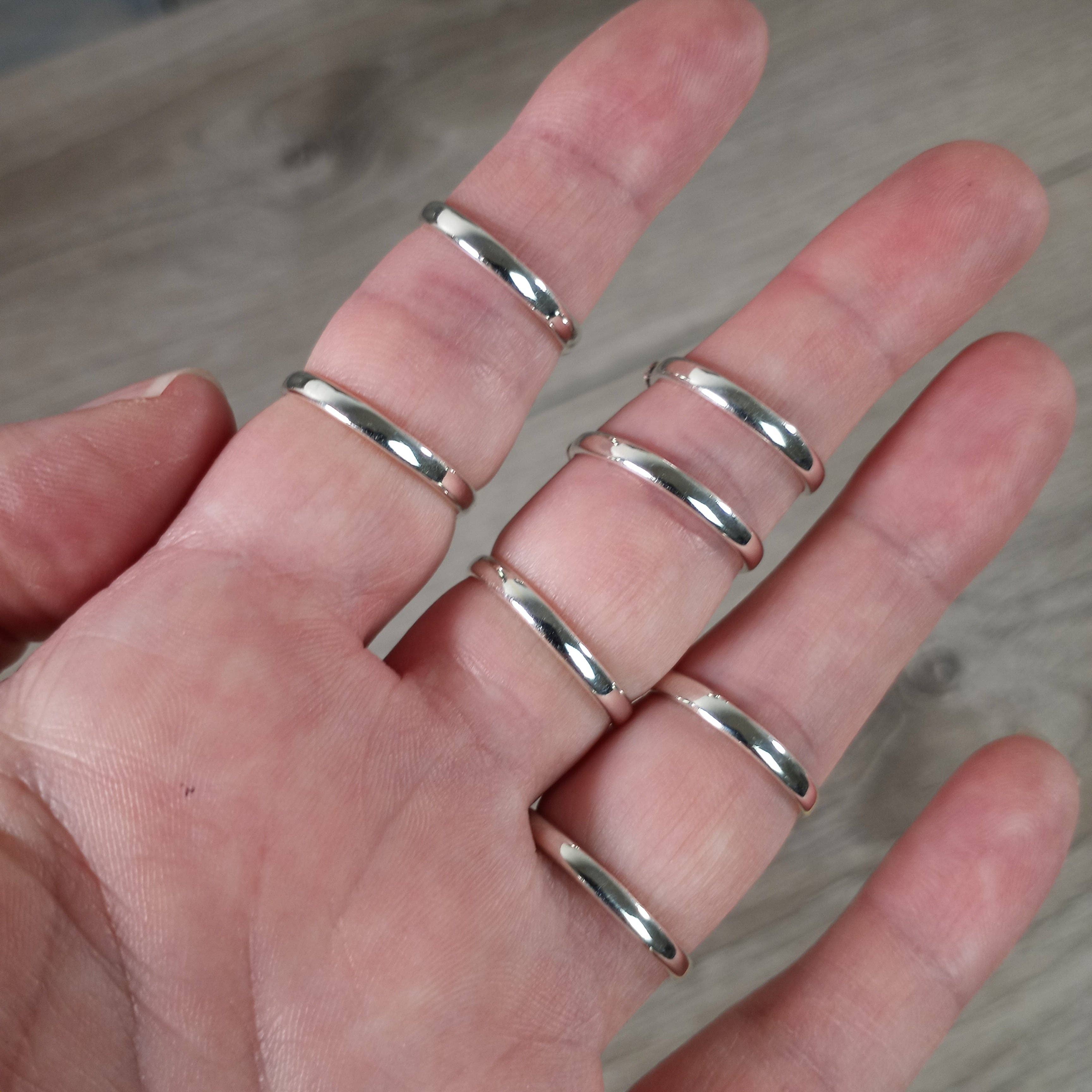 Gemstone Sterling Silver Ring Boho Chic: Emerald / 6