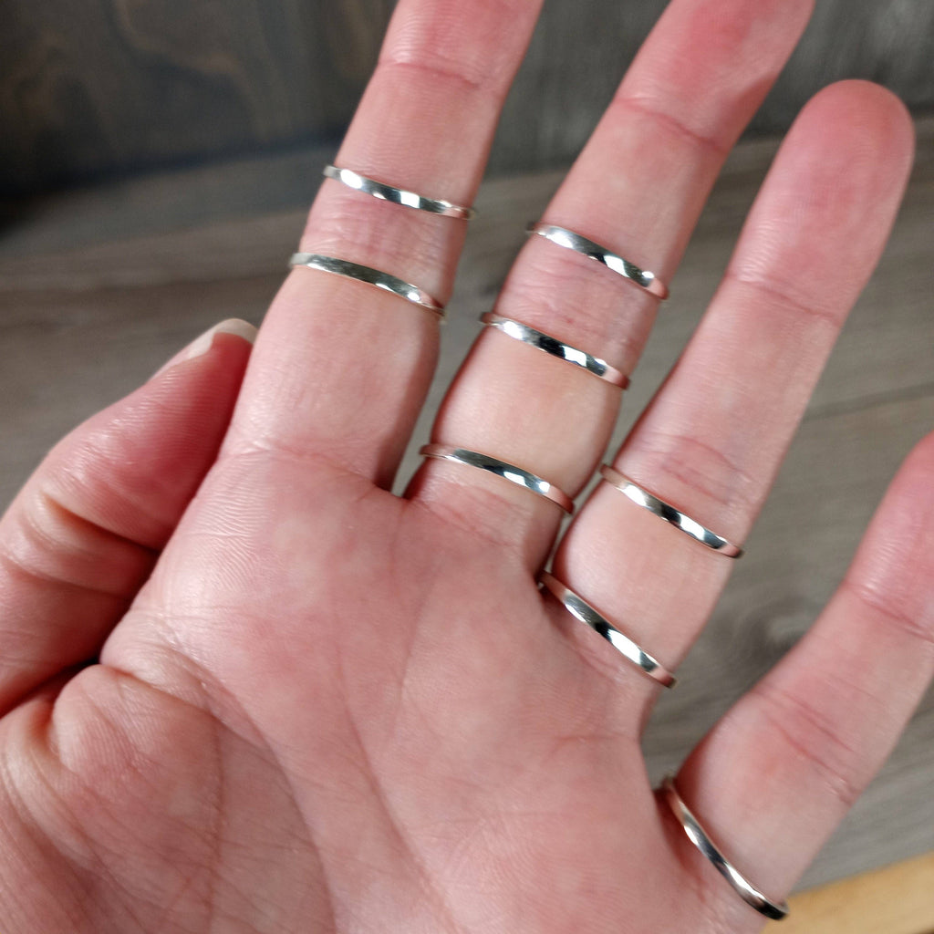 Sterling Silver 925 Earthy Dainty Boho Style: Citrine / 7