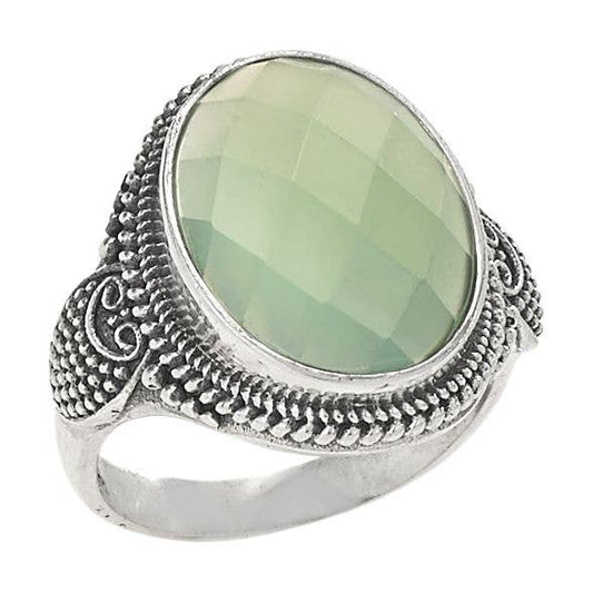 Verde Visions Sterling Silver Ring: Sterling Silver / 7