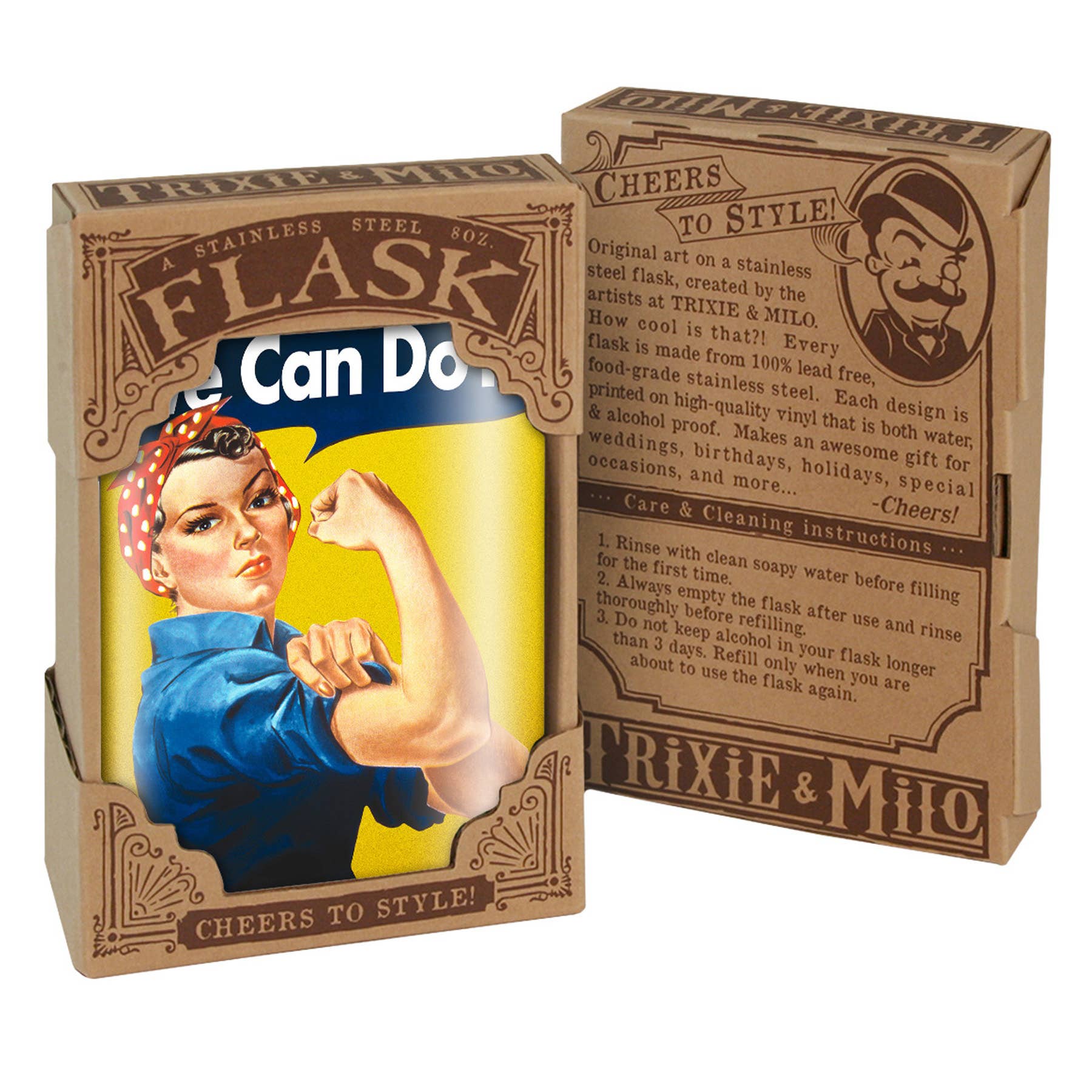 Flask - We Can Do It! Rosie the Riveter
