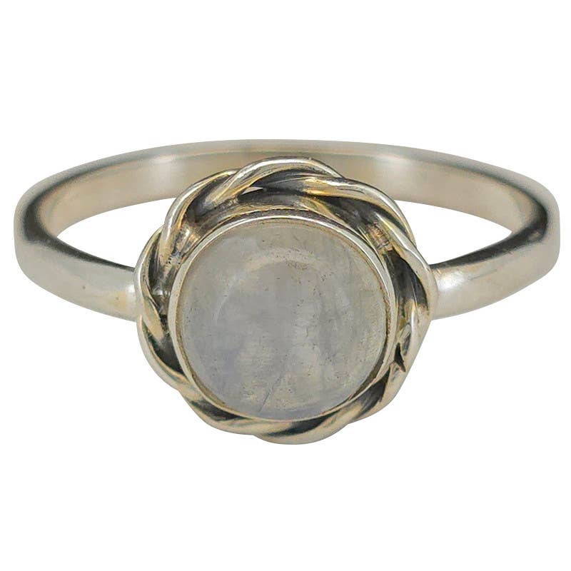 Moonstone Sterling Silver Ring: 7