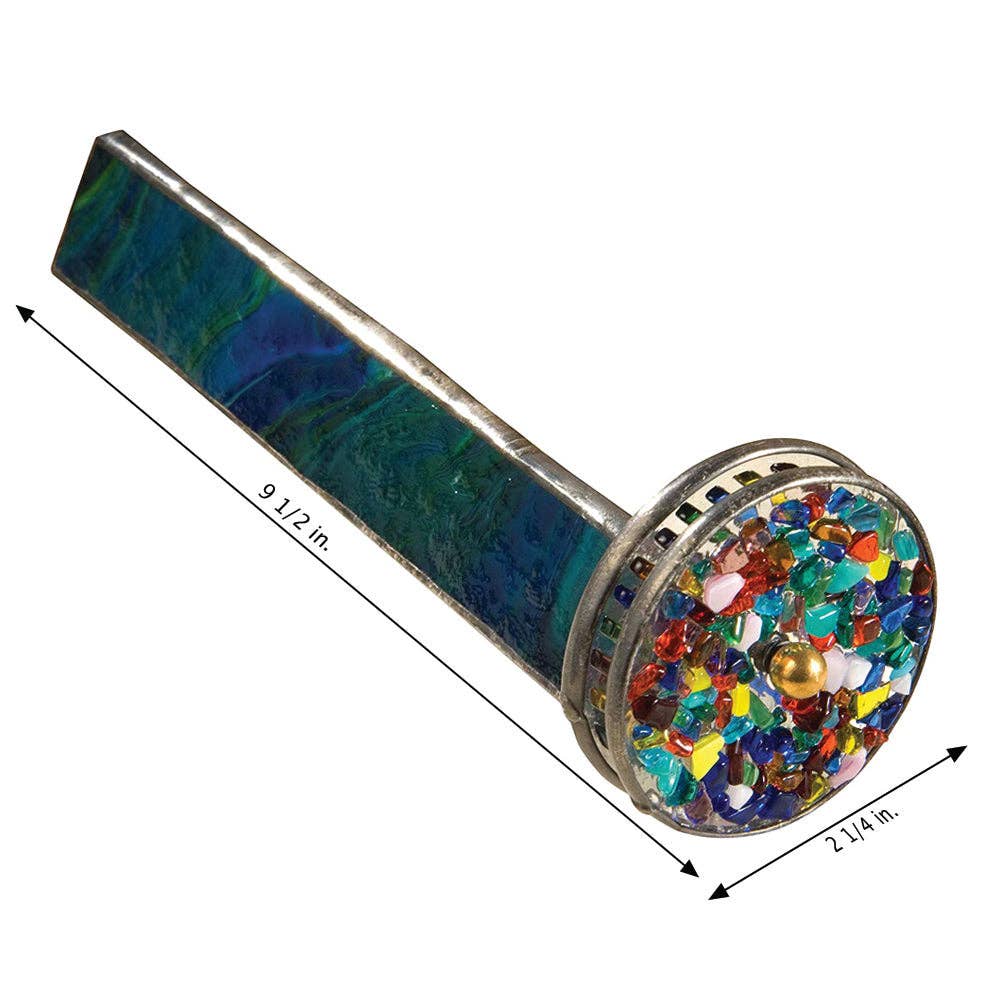 KAL 106 Blue/Green Opal  Kaleidoscope - Double Wheel
