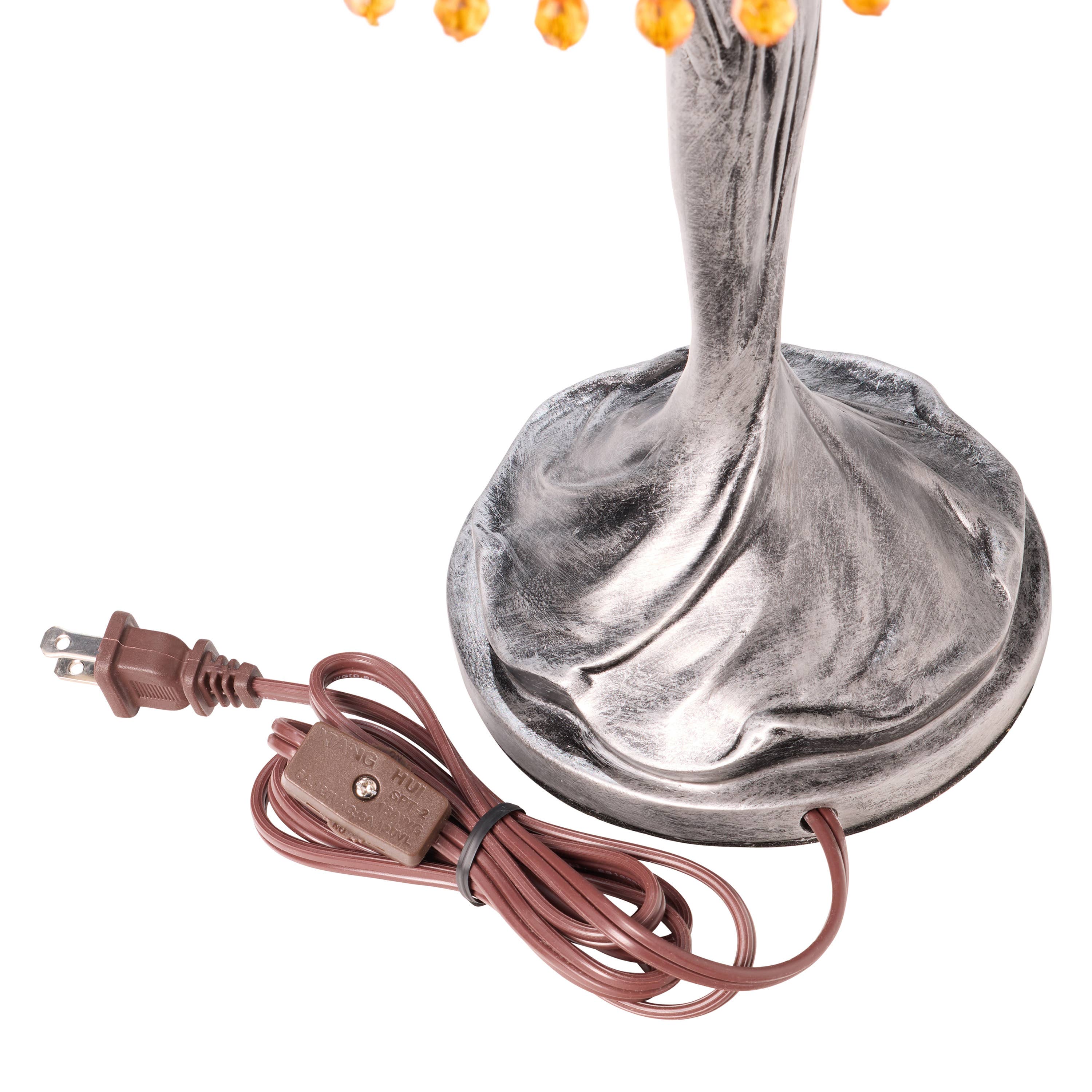 24" Parisian Antique Silver Bell Shade Novelty Table Lamp