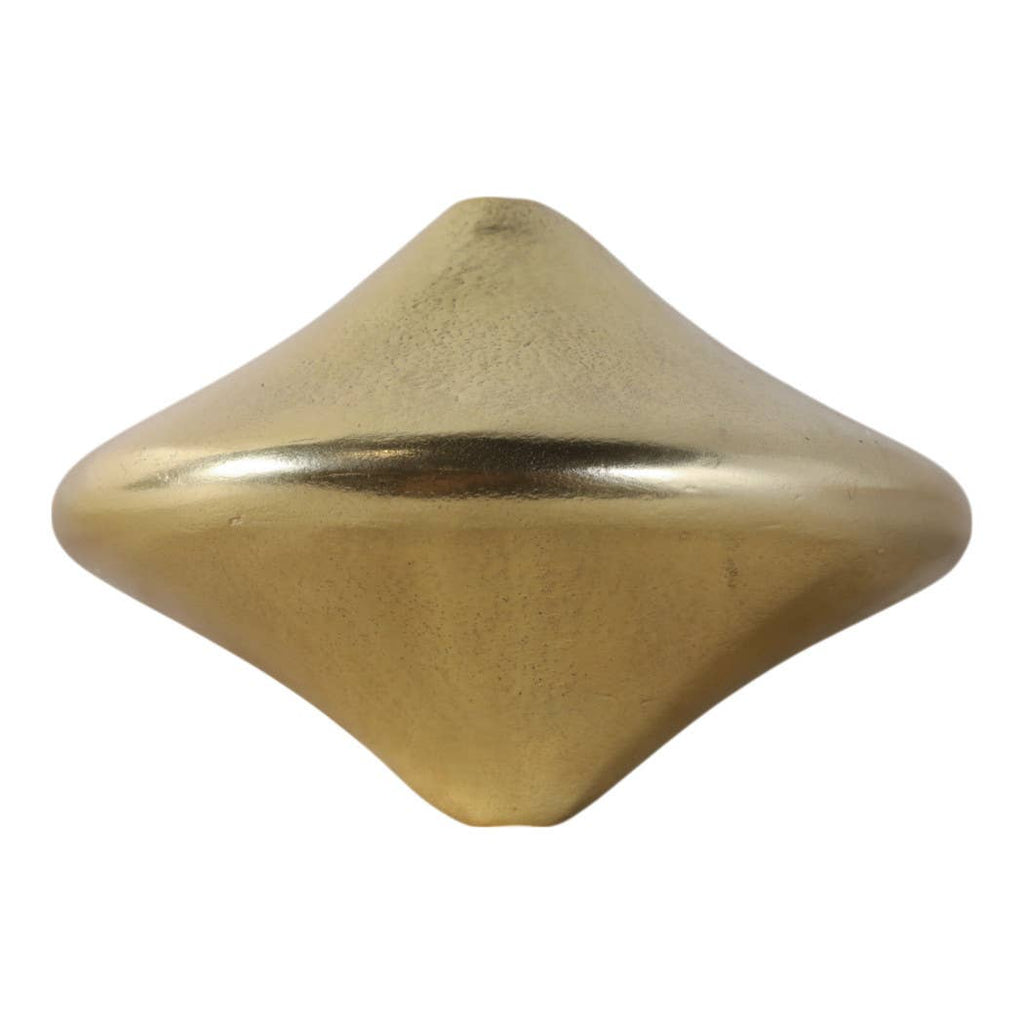 Metal Fortune Cookie Decorative Figurine - Gold, 5 in.