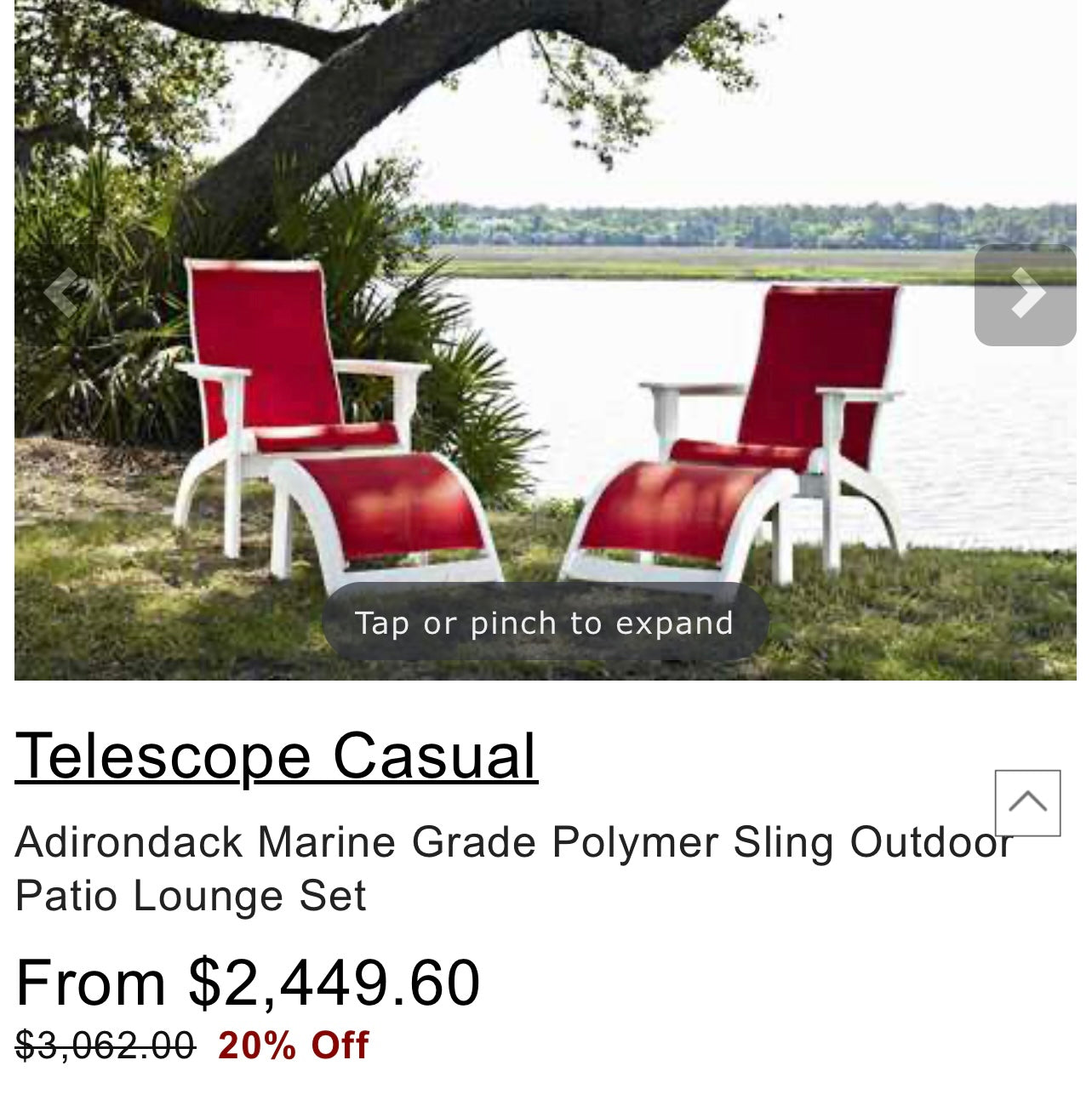 Telescope Casual Adirondack Chair’s