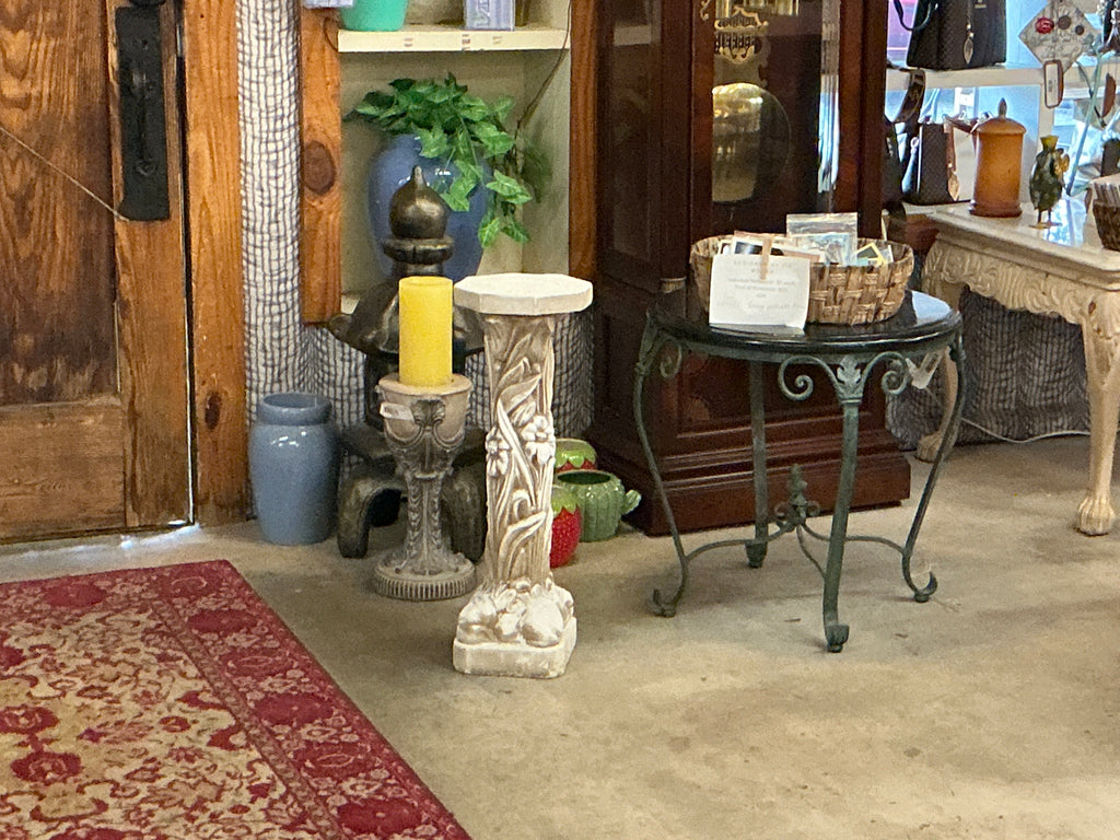 Plaster Pedastal Plant Stand